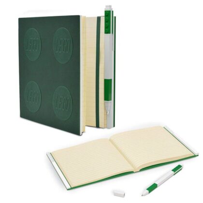 Lego Iq Locking Notebook With Gel Pen-Green